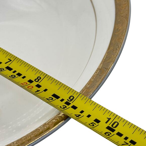 SANGO China white w/ Gold Rim‎ Serving Bowl 9 1/4 inch  DEVILLE nbr 8460 pattern - Picture 6 of 6